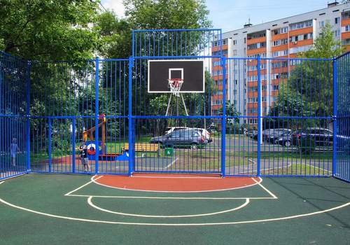 Забор Protect для баскетбольной площадки в Салехарде